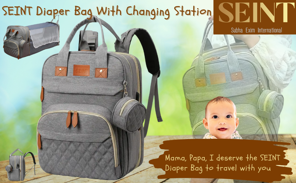 Expandable Diaper Bag