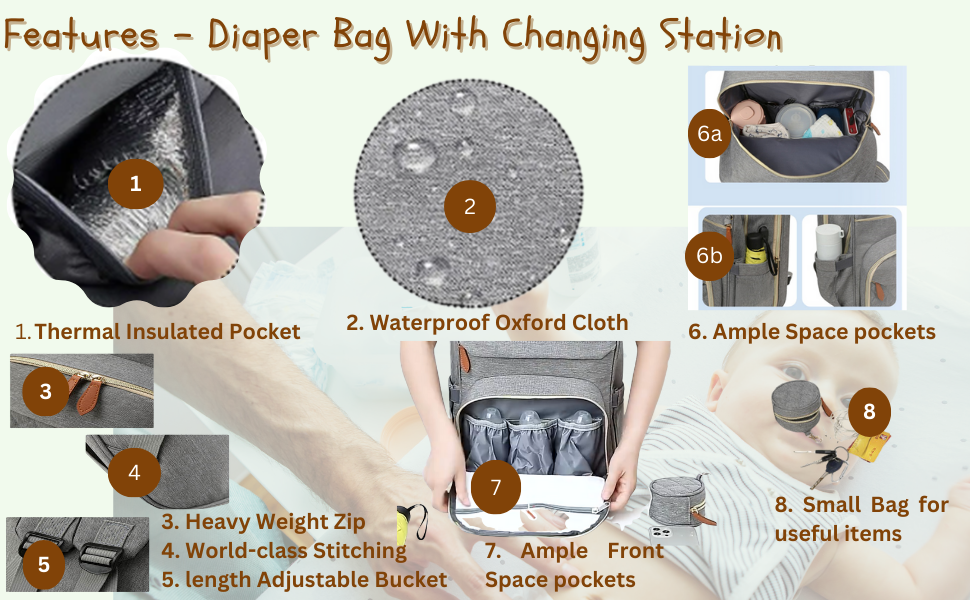 Expandable Diaper Bag