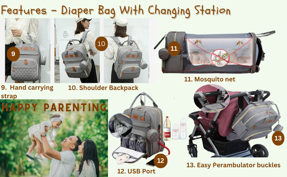 Expandable Diaper Bag